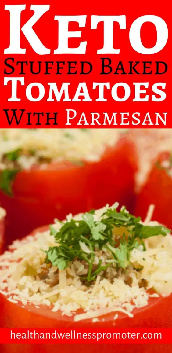 Keto Stuffed Baked Tomatoes With Parmesan
