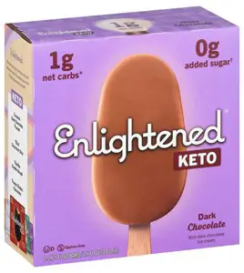 Enlightened Keto Ice Cream Bars – Dark Chocolate